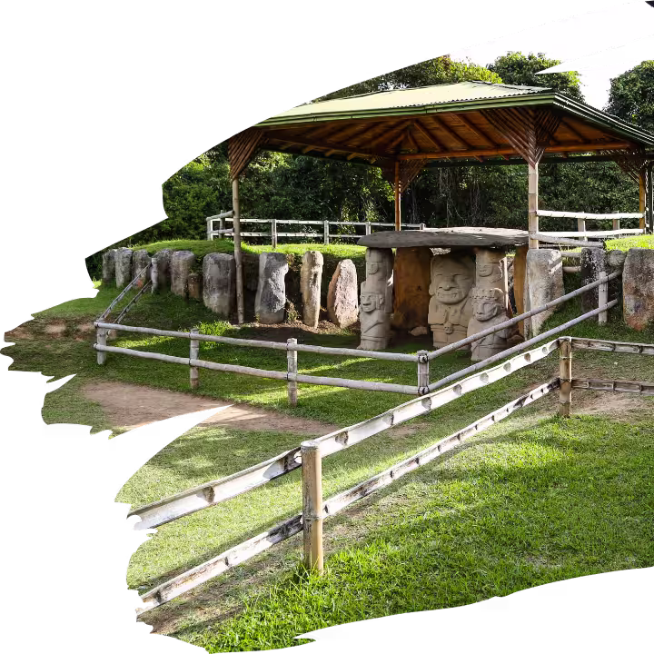 Parque arqueológico de San Agustín en Huila, Colombia